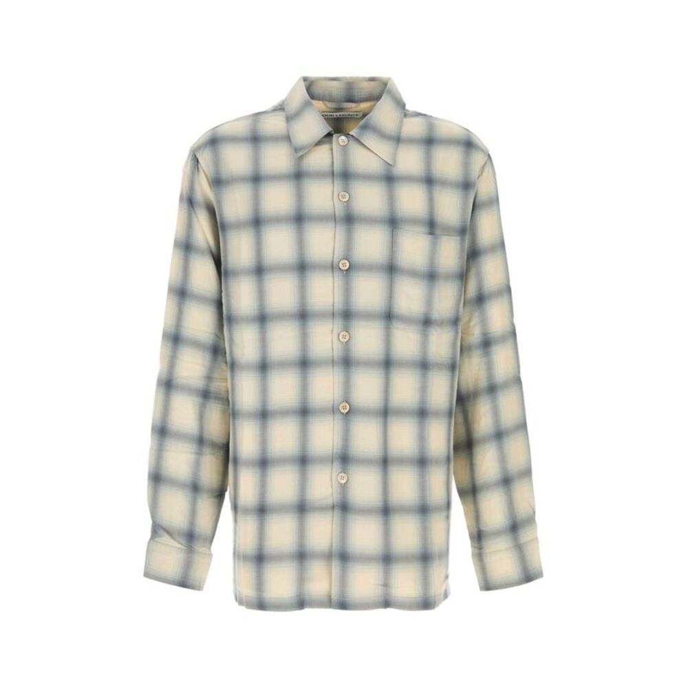Our Legacy Men Embroidered Viscose Oversize Shirt